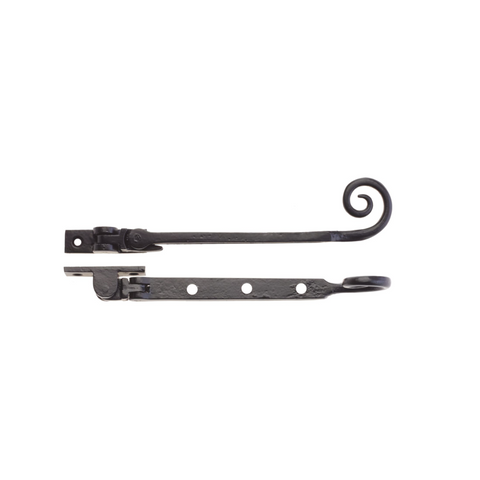 Zoo Foxcote Foundries Curly Tail Casement Stay Arm - Black Antique