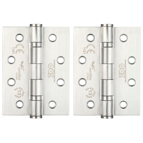 Zoo Grade 13 Fire Rated Ball Bearing Hinges 4"
